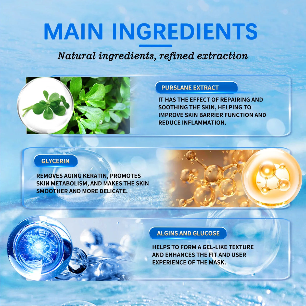 100g Hyaluronic Acid Mask Powder + Spoon Hydrating Smoothing Brighten Nourish Reduced Wrinkles Repairing Skin Barrier Face Mask