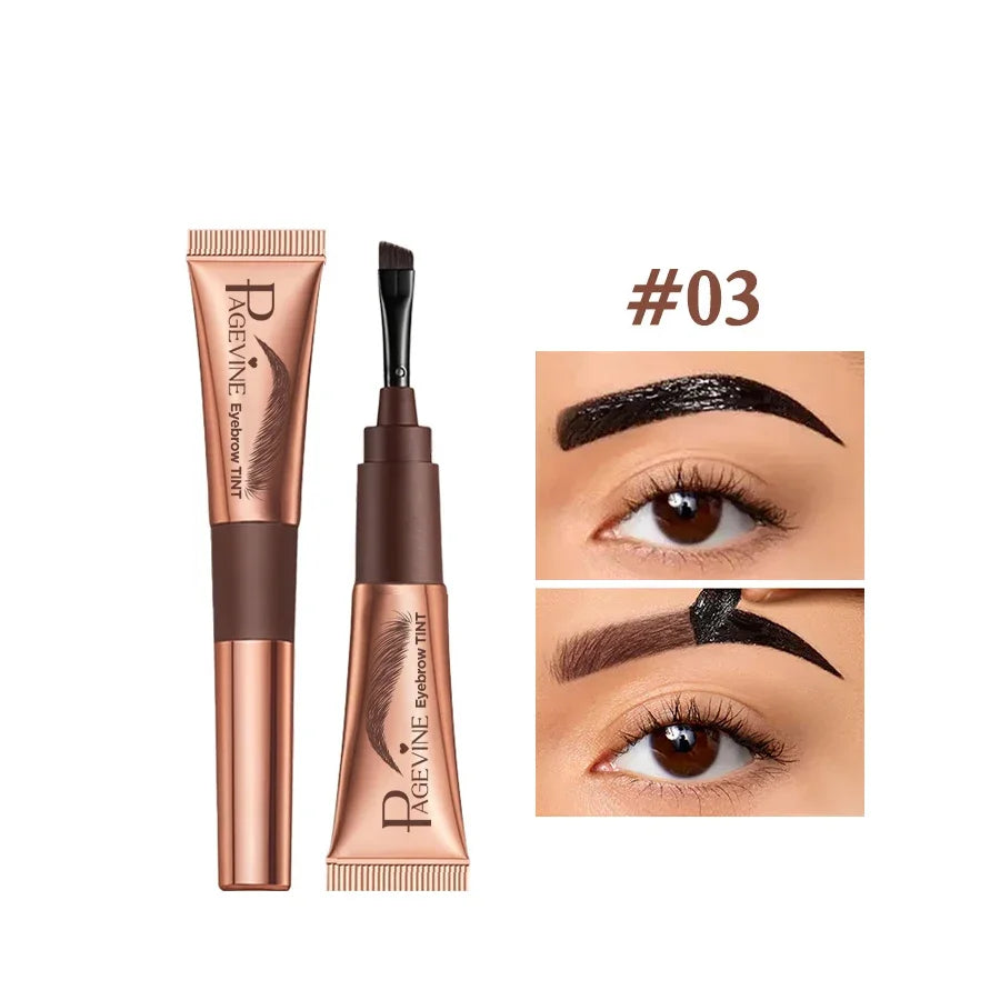 5 Color Peel-off Eyebrow Gel Cream Quick-Drying Lasting Tearing Eyebrow Dye Glue Waterproof Brow Tattoo Eyebrow Enhancer Tint