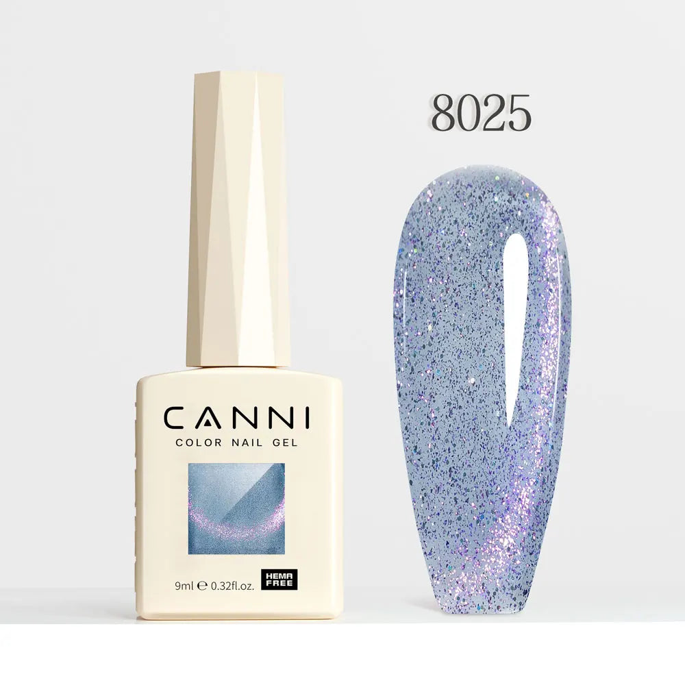CANNI TPO/HEMA FREE Cat Eye Gel Nail Polish 9ml 48 Colors High Gloss UV-Removable Nail Art for Salon & DIY Manicure