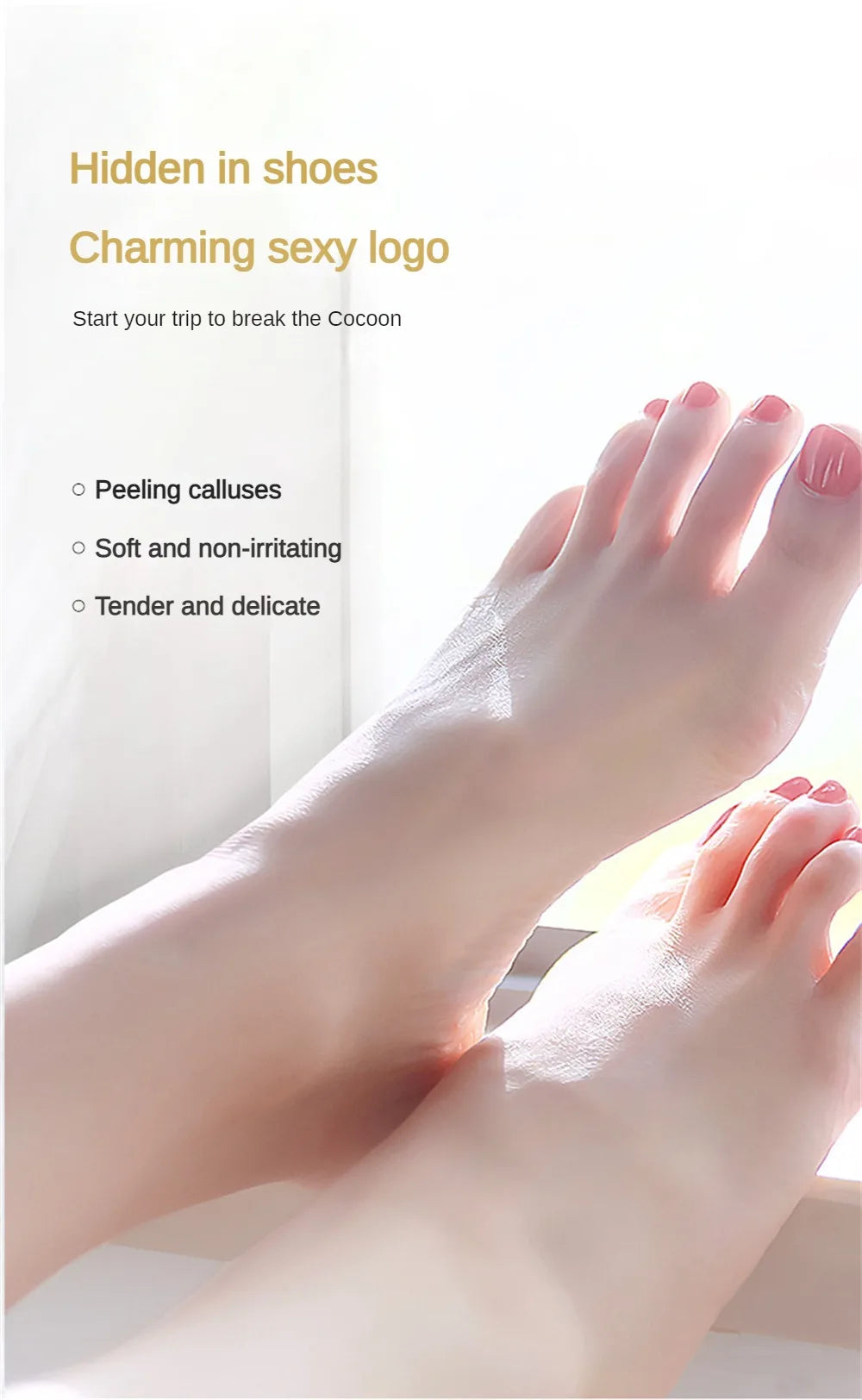 1/3/5 Pairs Goat Milk Exfoliating Foot Mask Feet Pedicure Remove Dead Skin Moisturizing Foot Exfoliator Feet Masks Skin Care