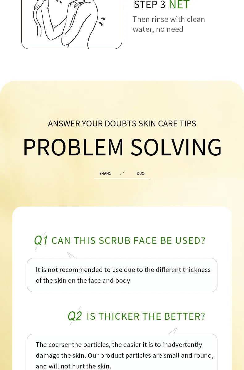 Body Scrub Face Collagen Body Wash SADOER Exfoliating Fruit Bath Salt Scrub Moisturizing Gentle Smooth Skin Refresh Cleaning Hot