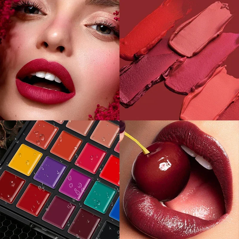 25-Color Velvet Matte Lipstick – Soft Blurred Finish, Smooth & Creamy, Long-Lasting Pigment, Buildable Coverage, Non-Drying