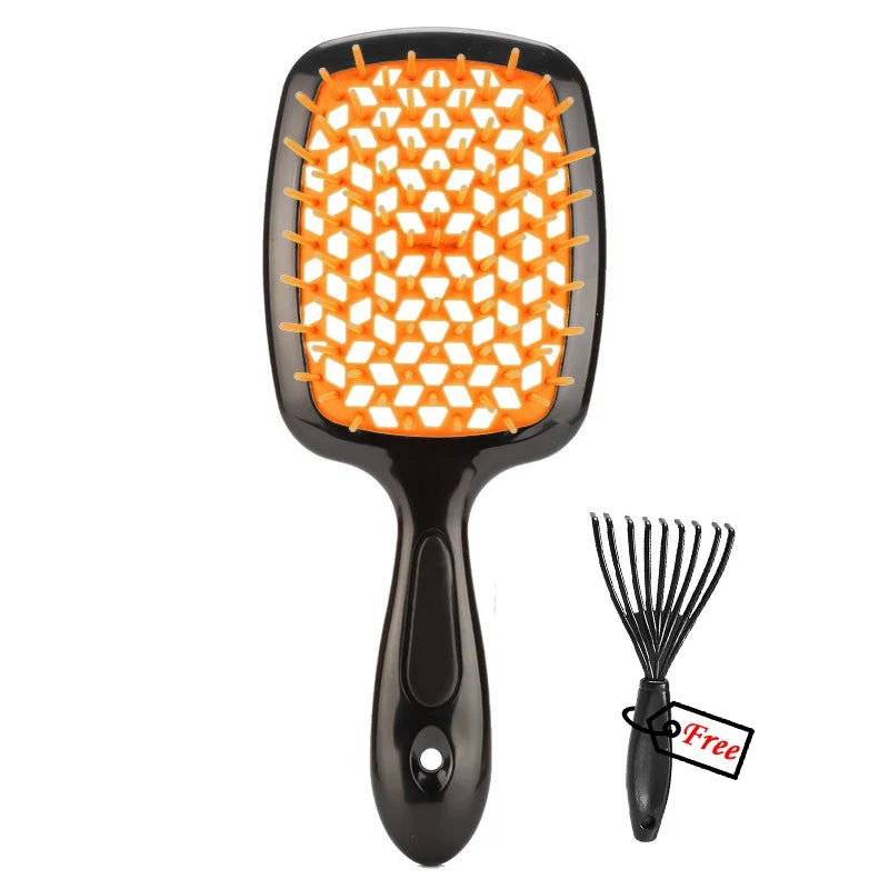 Hair Comb Anti Static Scalp Massage Brush Wet Dry Hair Detangling Styling Comb Salon Barber Brushes Demelante Hair Care Tools