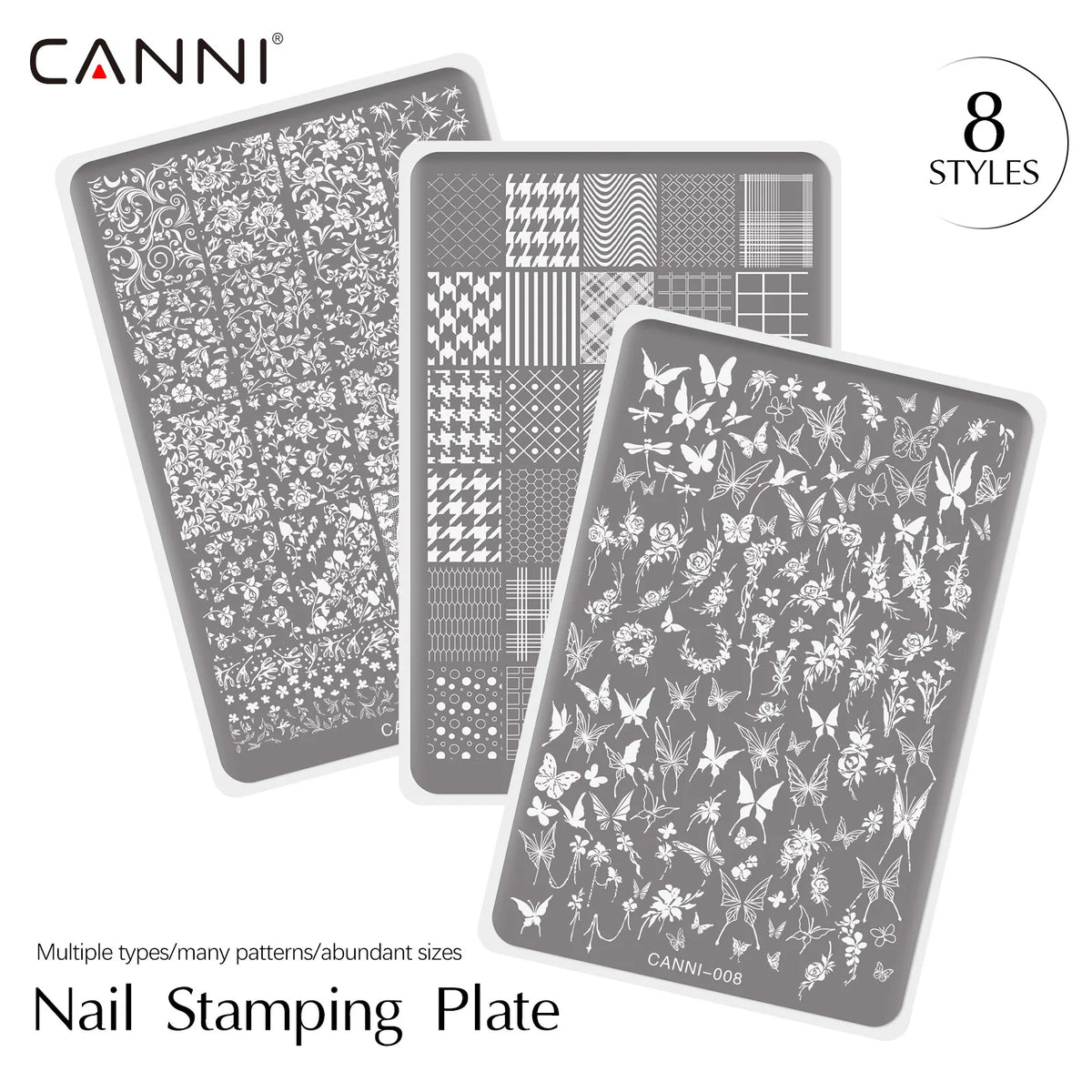 CANNI Stamping Gel Kit Gradient Nail Design Creamy Painting Gel Fast Transfer Nail Drawing Easy Used French Nail New Learner Set