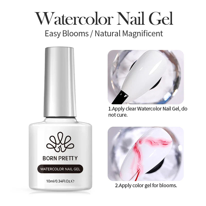 BORN PRETTY 15ml Nail Gel Polish Glitter Gorgeous Full Coverage Soak Off UV LED French Nail Art Jelly Nude Pink Varnish