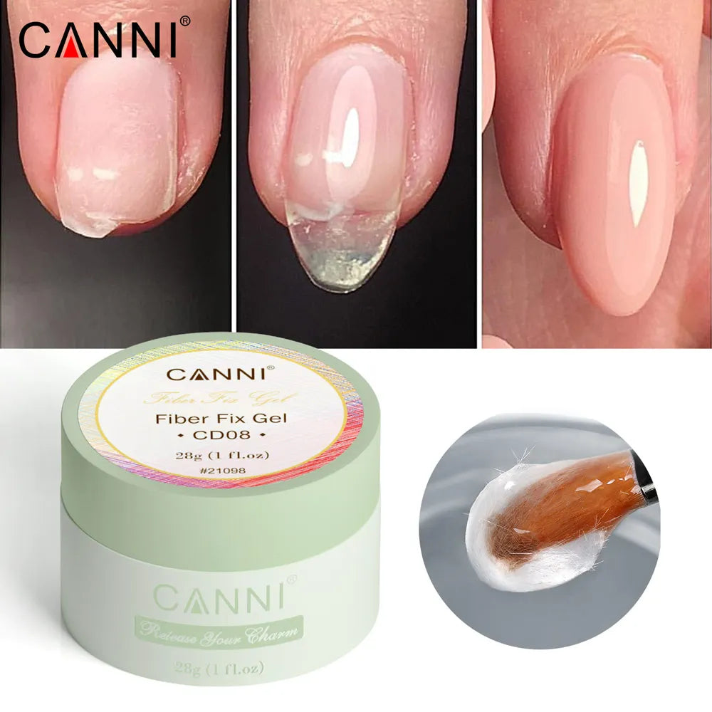Canni Hard Top Diamond Top Coat 3 in 1 Base Nail C Arc UV Construction Gel Fiber Builder Nail Gel PVC Modelling Gel Nail Glue