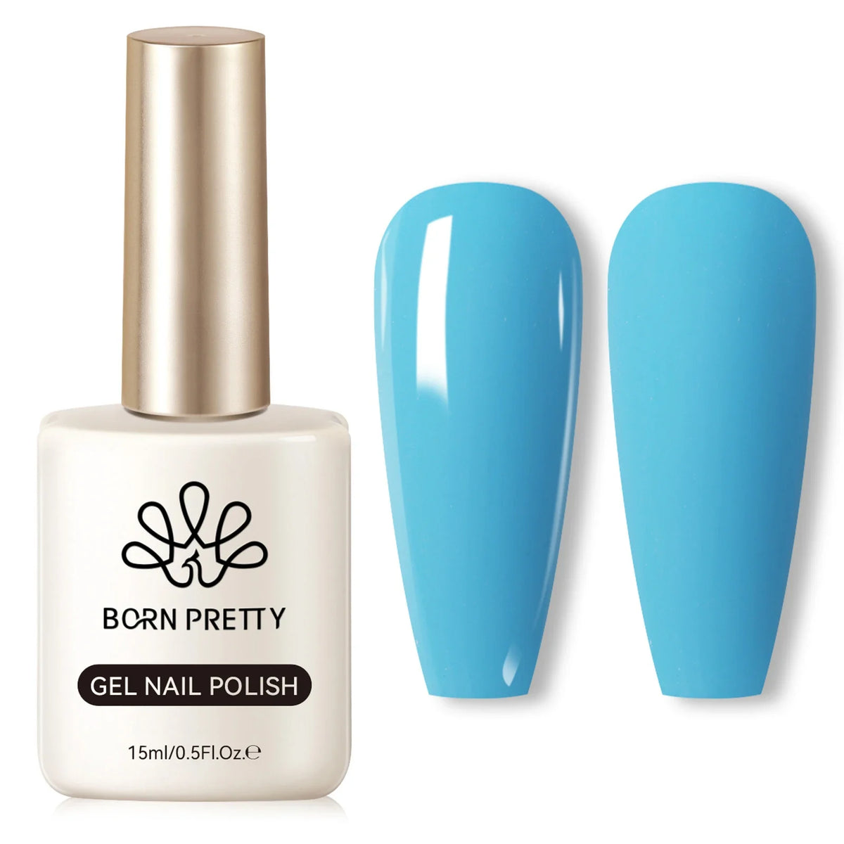 BORN PRETTY 15ml Nail Gel Polish Glitter Gorgeous Full Coverage Soak Off UV LED French Nail Art Jelly Nude Pink Varnish