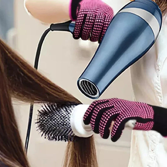 1Pc Hair Straightener Perm Curling Hairdressing Heat Resistant Finger Glove Hair Care Styling Tools Thermal Styling Glove