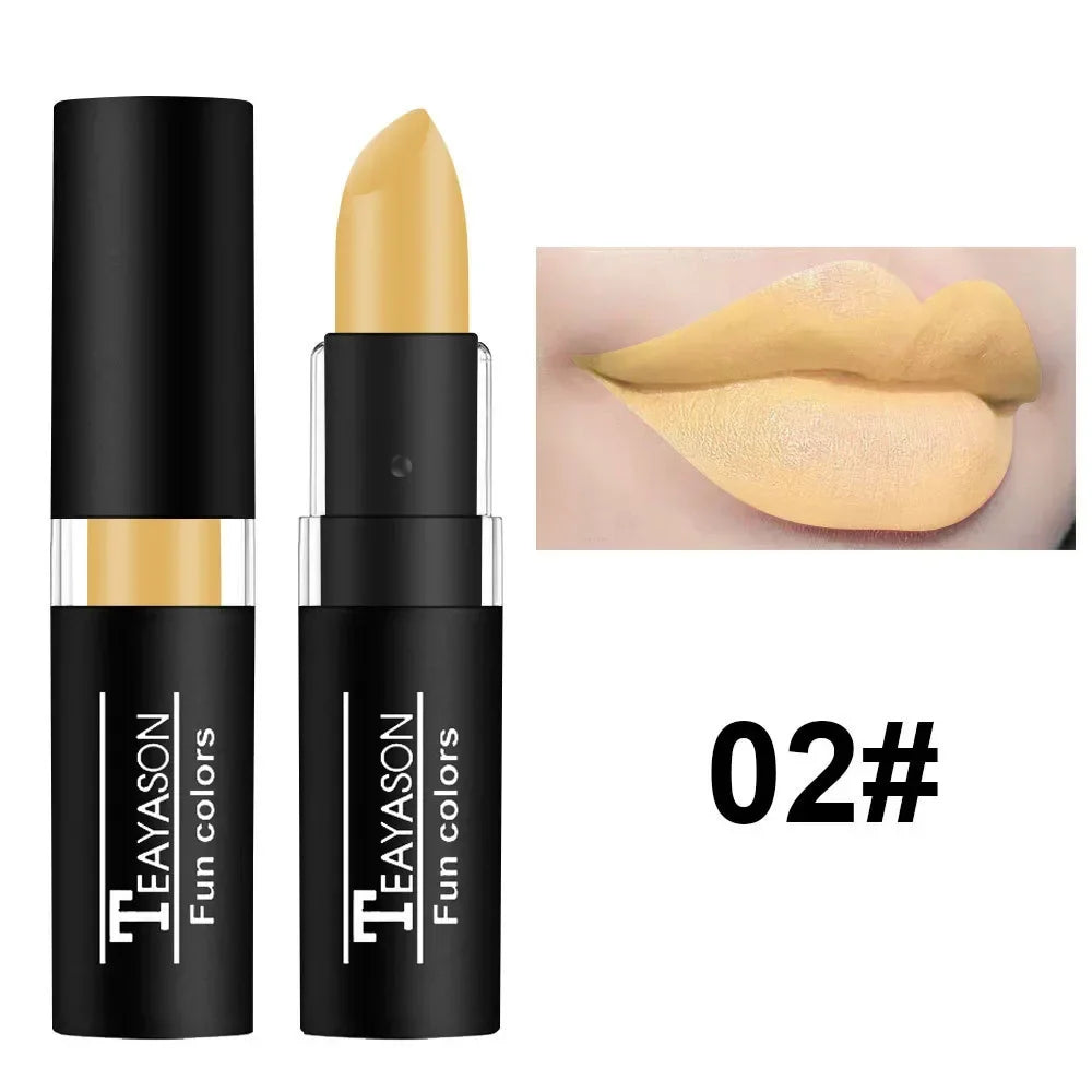 Green Purple Lipstick Christmas Halloween Party Lip Makeup Hot Sale Waterproof Velvet Matte Black White Lipstick Lasting Pigment