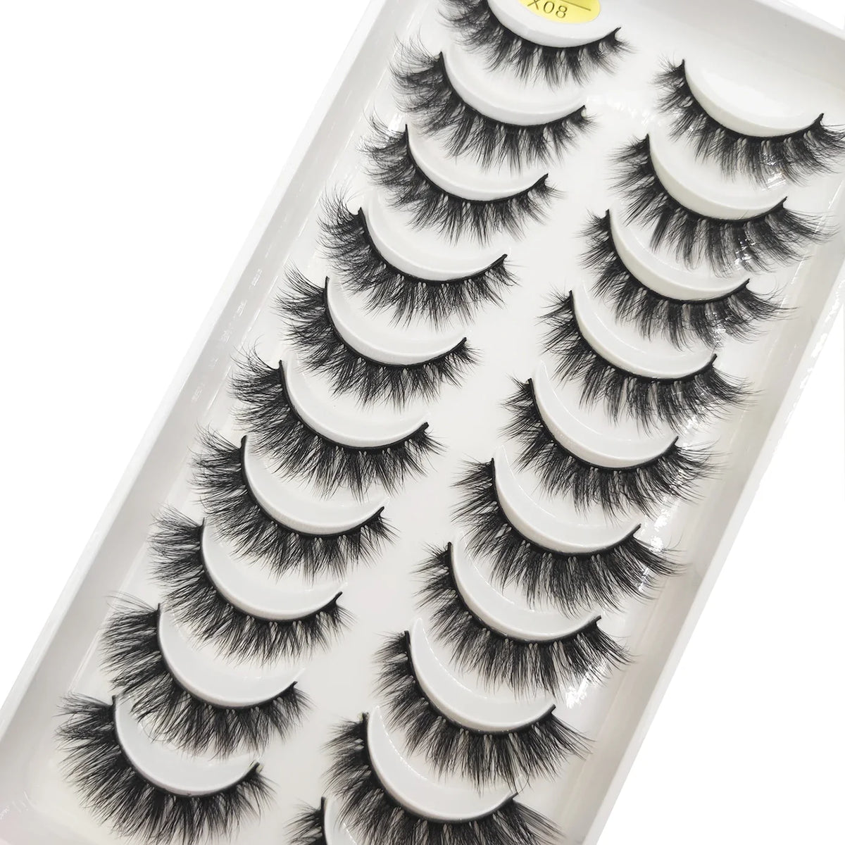 20 Style 10 Pairs Natural 3d Mink Lashes Soft False Eyelashes Cross Messy Dense Eye Lashes Extension Makeup Faux Cils Maquillaje