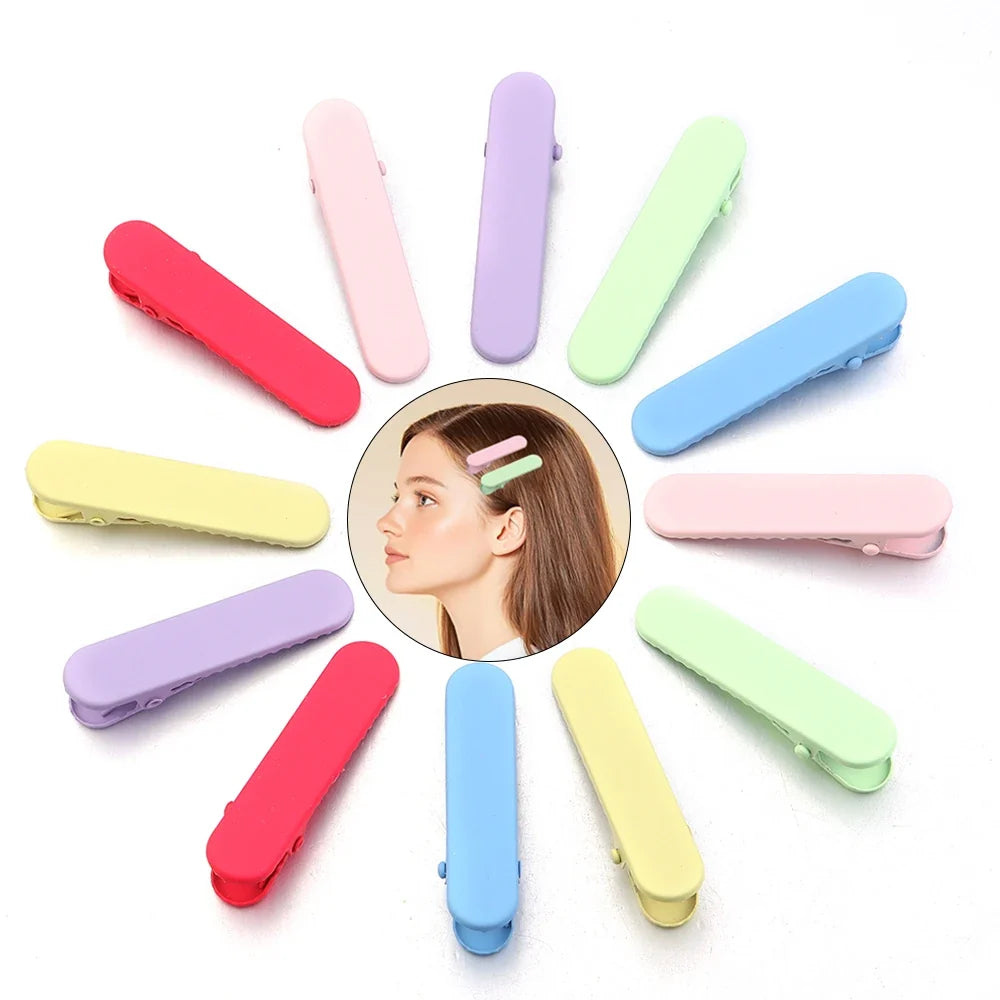 20Pcs Candy Color Professional Hairdressing Salon Hairpins Iron Duckbill Hair Clips DIY Alligator Hair Care Styling Tools