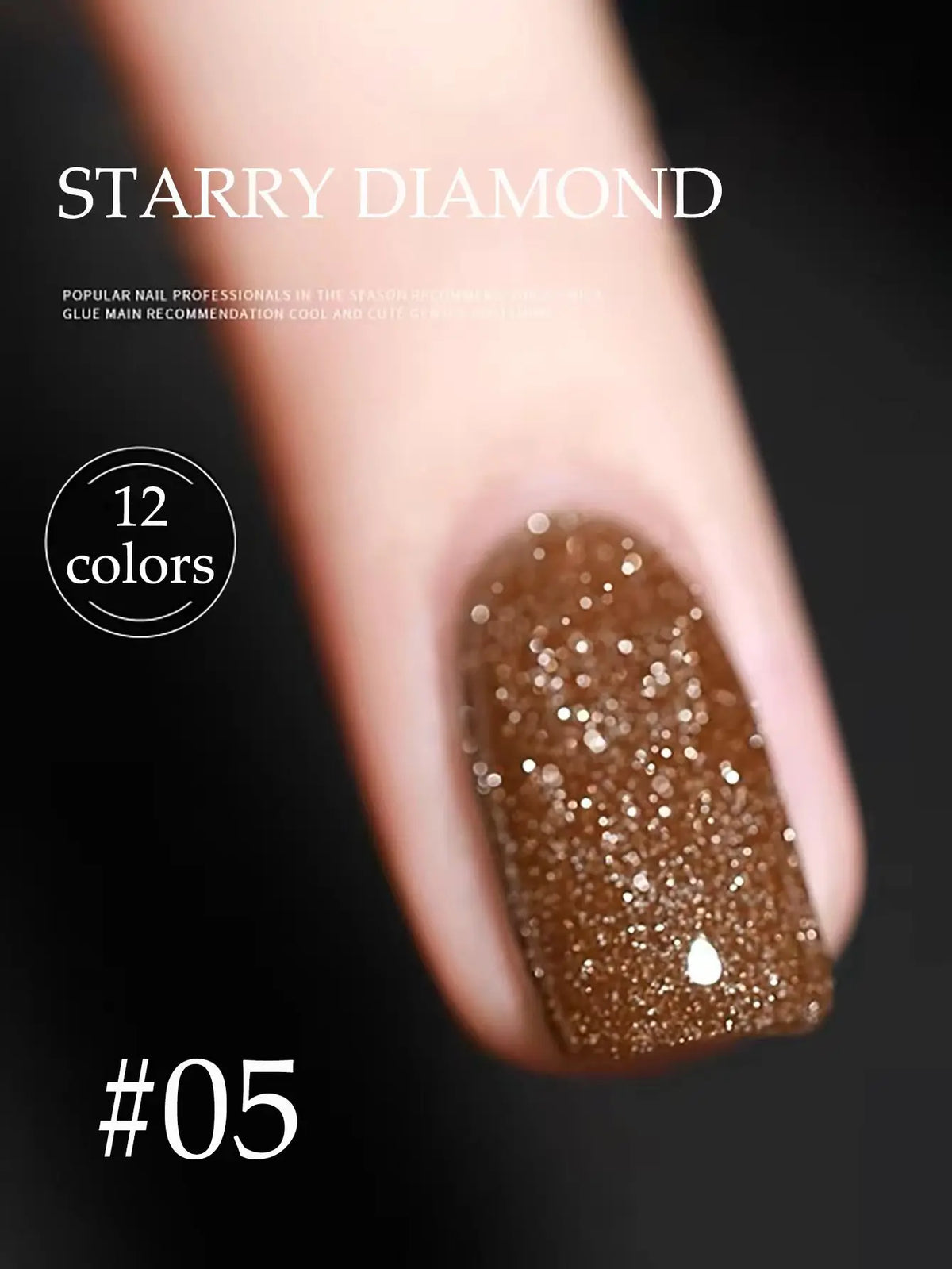 1-12pcs Wine Red Flash Crushed Strobe High Density Diamond Glitter Gel Nail Polish Black Nails Red Nails White Nails