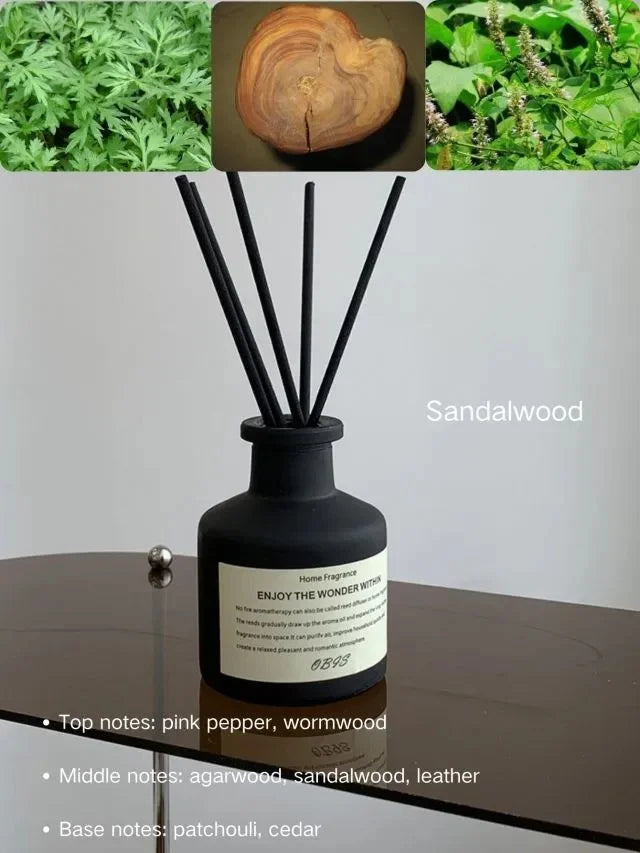 50ml Flameless Home Fragrance Room Flameless Freesia Jasmine Fragrance Oil with Reed Diffuser Stick Home Room Air Freshener Deco