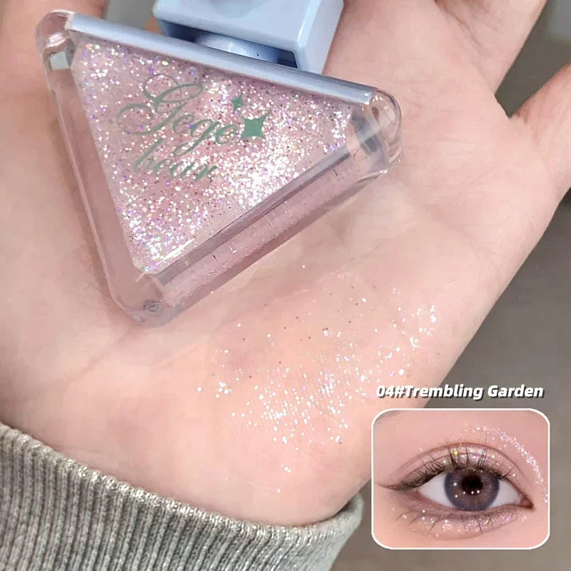 Gege Bear Glazed Eyeshadow Liquid Pearlescent Glitter Brightens Highlight Silkworm Liquid Eyeshadow