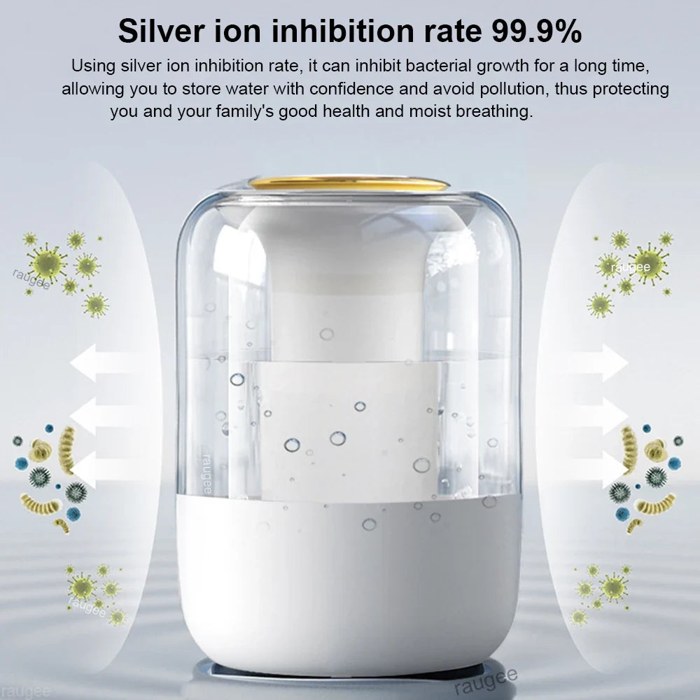 Air Humidifier Large Capacity Home Humidifier Mute Mist Maker Double Spray Usb Humidifier for Room Office with LED Night Light