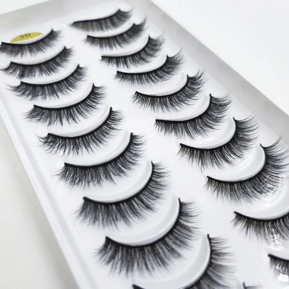 20 Style 10 Pairs Natural 3d Mink Lashes Soft False Eyelashes Cross Messy Dense Eye Lashes Extension Makeup Faux Cils Maquillaje