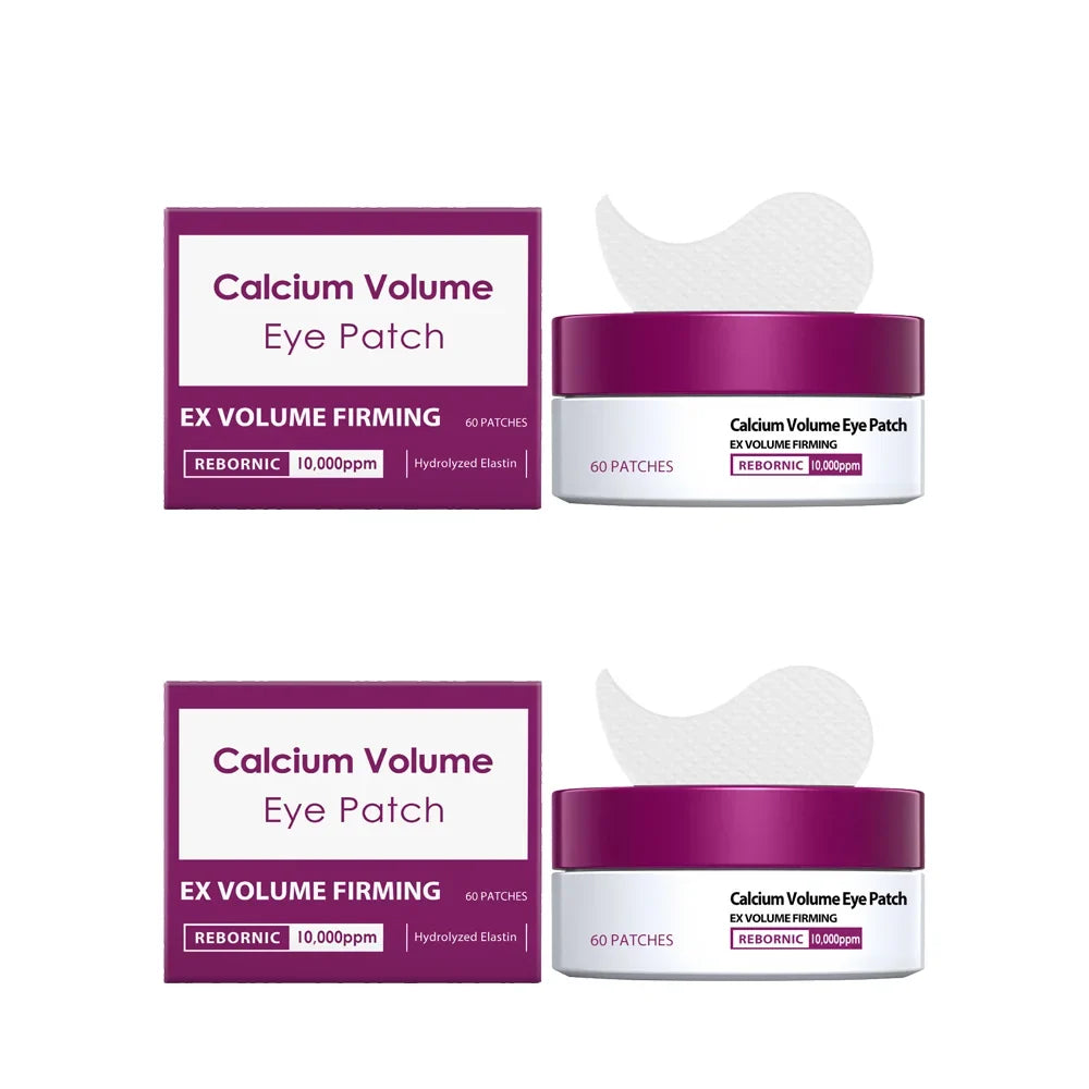 Calcium Volume Eye Patch For Anti-Puffiness Remove Eye Dark Circle Reduce Fine Lines Moisturizing Rejuvenating Firming Eye Masks