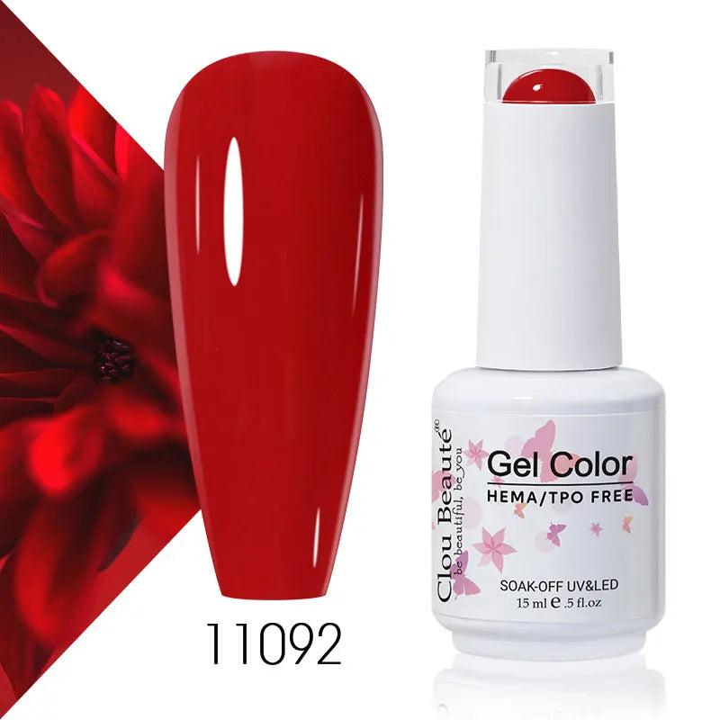 Clou Beaute Coffee Colors Nail Gel Polish HEMA/TPO FREE Soak off UV/LED 15ml Vernis Semi Permanent Nail Varnish 15ml Base Top