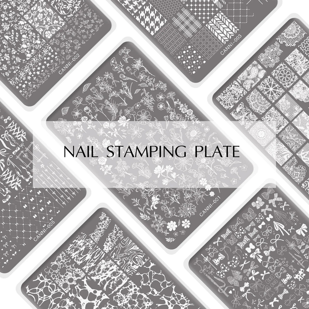 CANNI Stamping Gel Kit Gradient Nail Design Creamy Painting Gel Fast Transfer Nail Drawing Easy Used French Nail New Learner Set