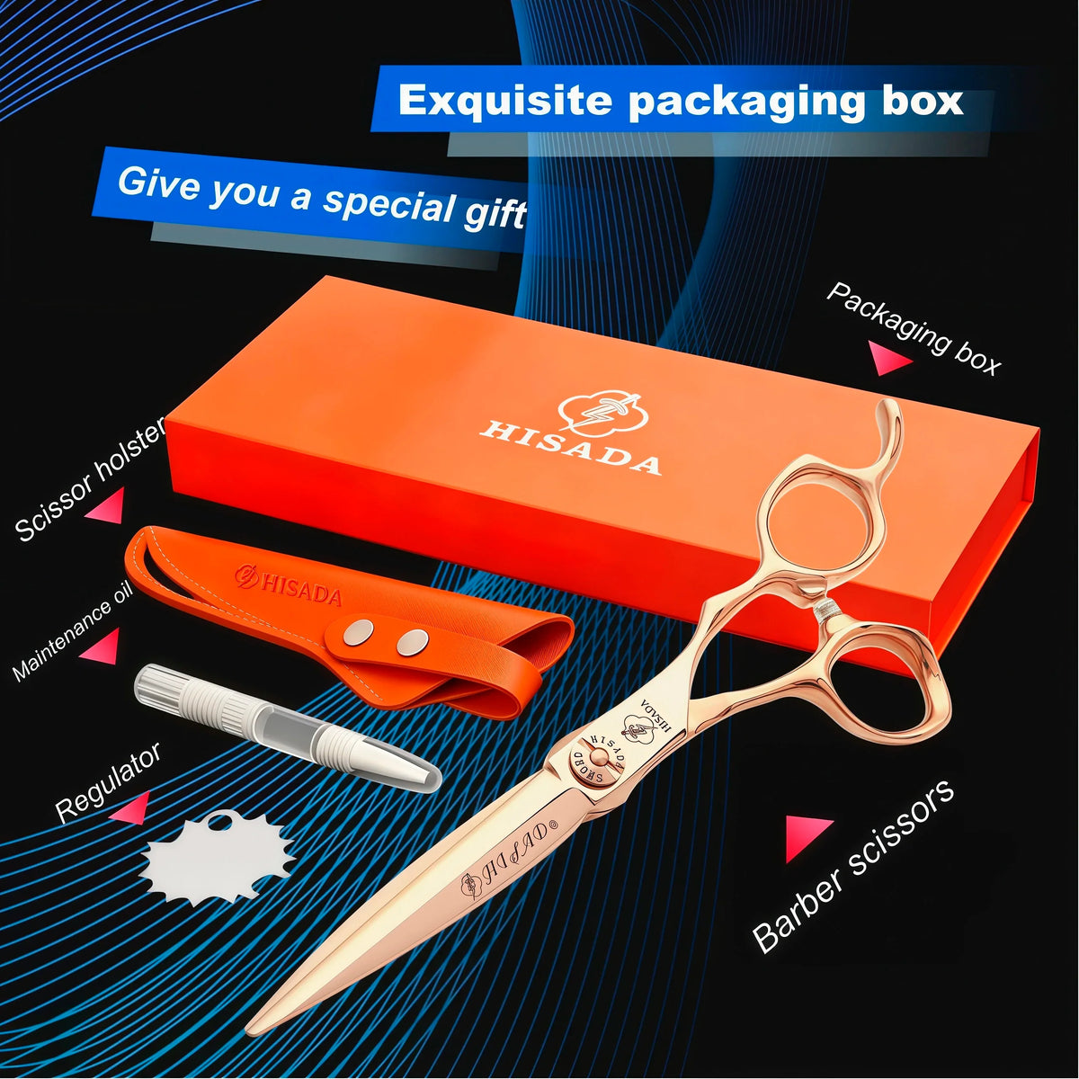 Hairdressing Scissors 6.0, 6.5, 7.0 Inch Tijeras Peluquería Profesional, VG10 Material, Japonesa Artesanal, Professional Scissor