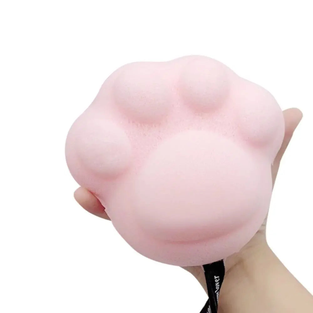 Baby Bath Brush Soft Cat's Paw Shower Balls Scrubbing Dead Skin Remover Baby Bath Sponge Bath PE Cartoon Washes The Earth Home