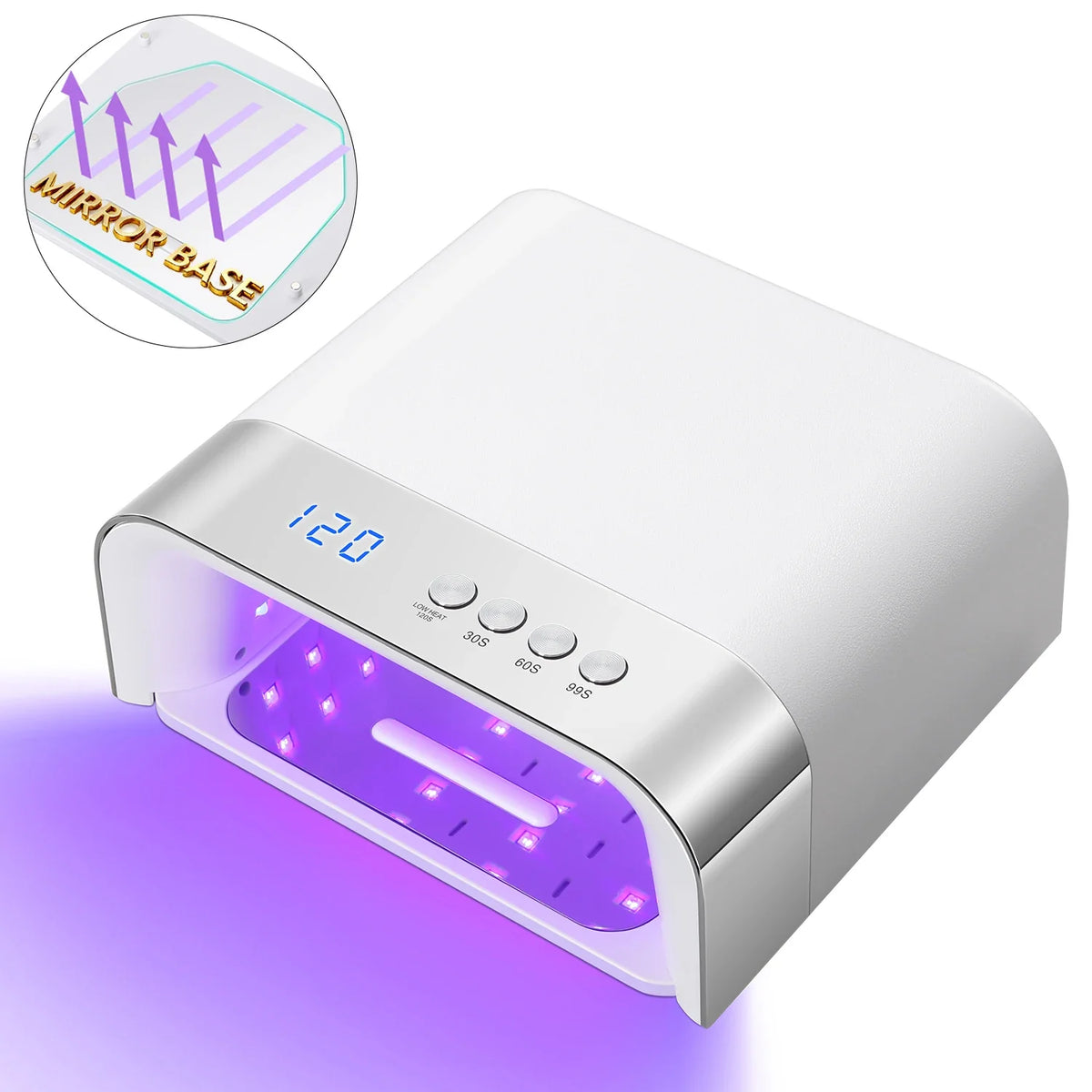 DianaBeauty UV Nail Lamp Portable Nail Dryer with 4 Timer Settings Professional Manicure Lamp with Smart Sensor UV Light Dryer