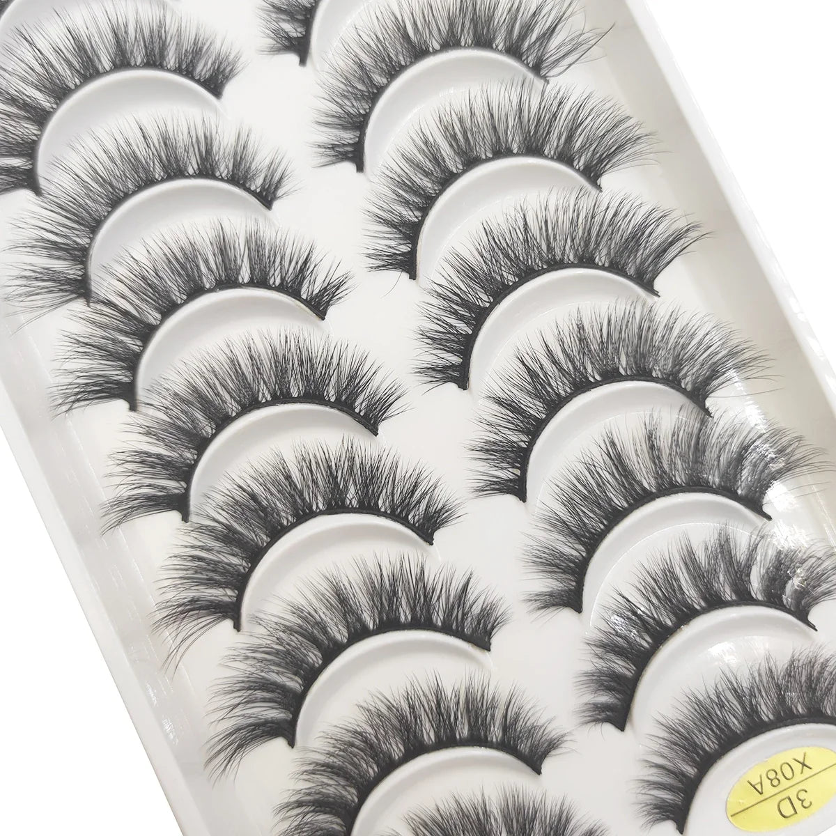 20 Style 10 Pairs Natural 3d Mink Lashes Soft False Eyelashes Cross Messy Dense Eye Lashes Extension Makeup Faux Cils Maquillaje