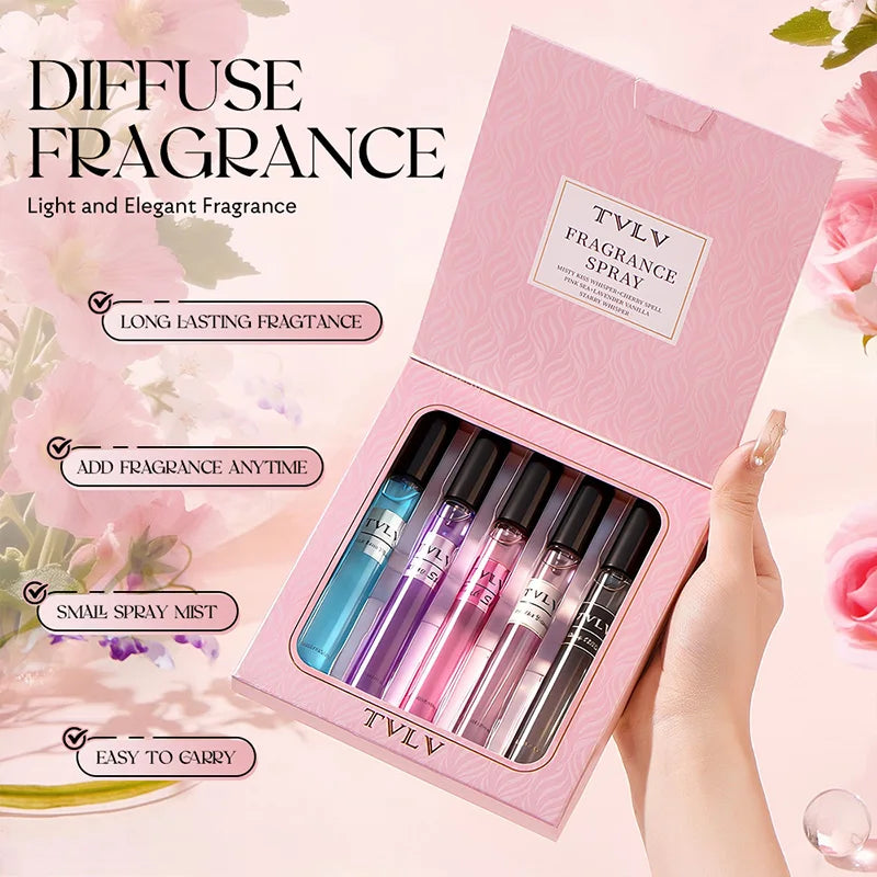 Fragrance spray set, long-lasting fragrance, 4-piece pack, hair fragrance spray, floral fragrance spray