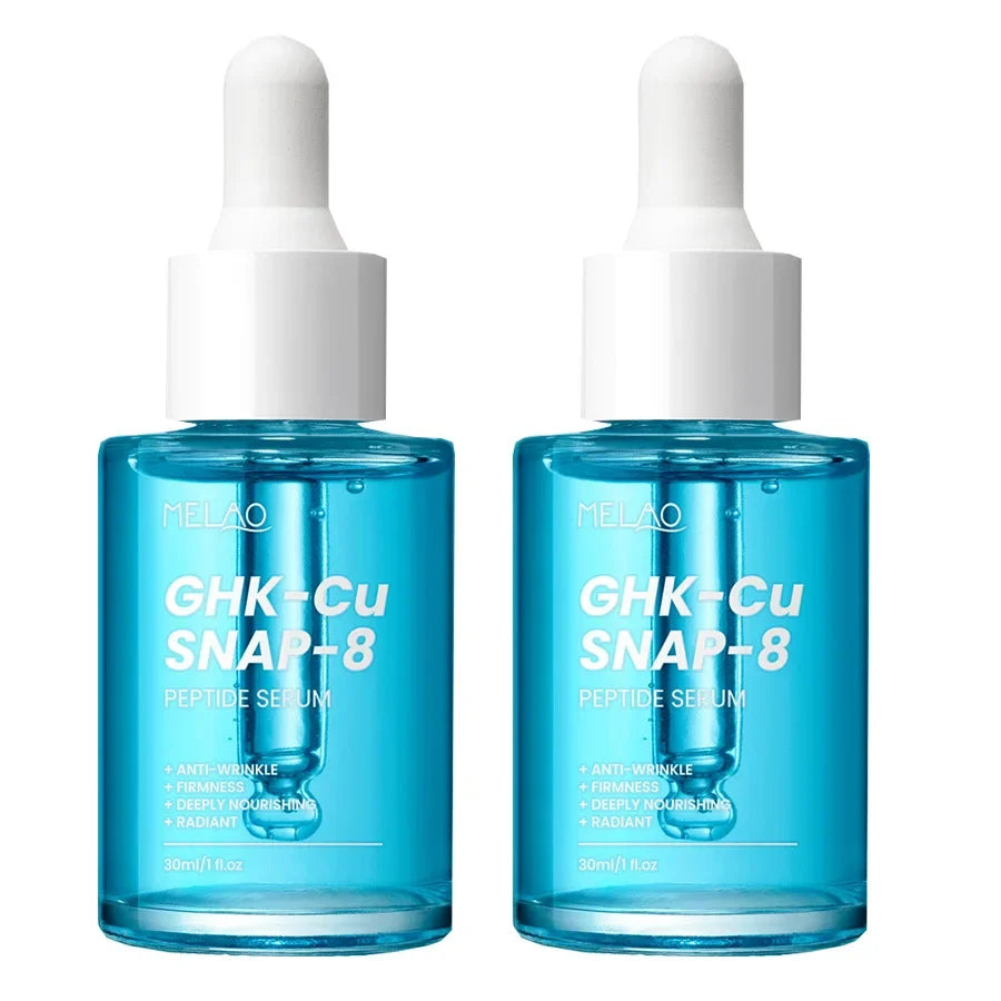 GHK-Cu Copper Peptides Facial Serum with SNAP-8 for Fine Lines, Wrinkles, Firming, Deep Hydration & Collagen，All Skin Types