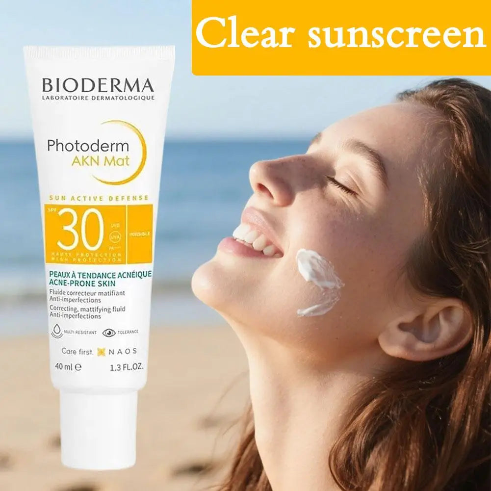 BIODERMA Photoderm Aquafluid SPF 50+ Face Sunscreen 40ml Ultra-Light Moisturising Sun Cream Waterproof Non-Greasy