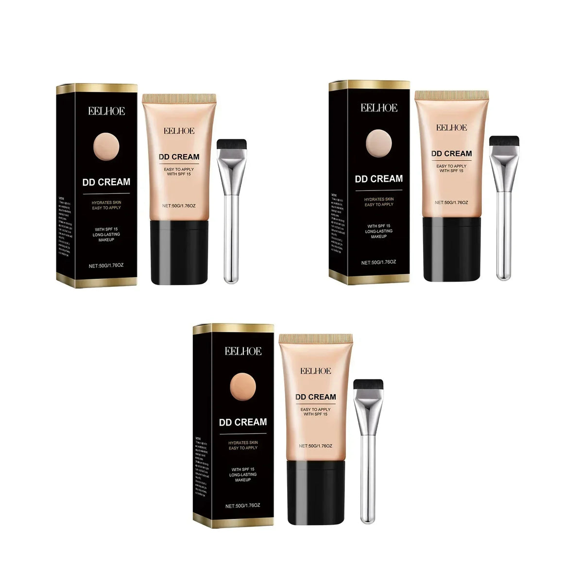 Face Foundation Liquid Waterproof Oil Control Matte Long Lasting Concealer Brightening Full Coverage DD Cream Makeup Cosmetics
