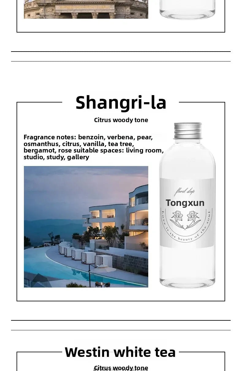 500ml/200ml For Aromatic Diffuser Shangri-La /Ebony /Hilton/Lavender Aromatherapy Essential Oil Supplement Liquid Fragrance Oil