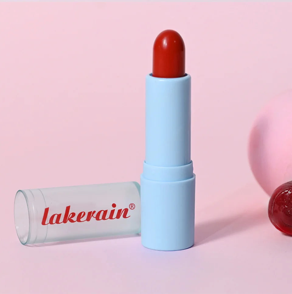 Glass Tinted Lip Balm Light Cherry Red Orange Glow Moisturizing Vegetarian Lip Balm With Bright Clear Color Korea Lip Cosmetics