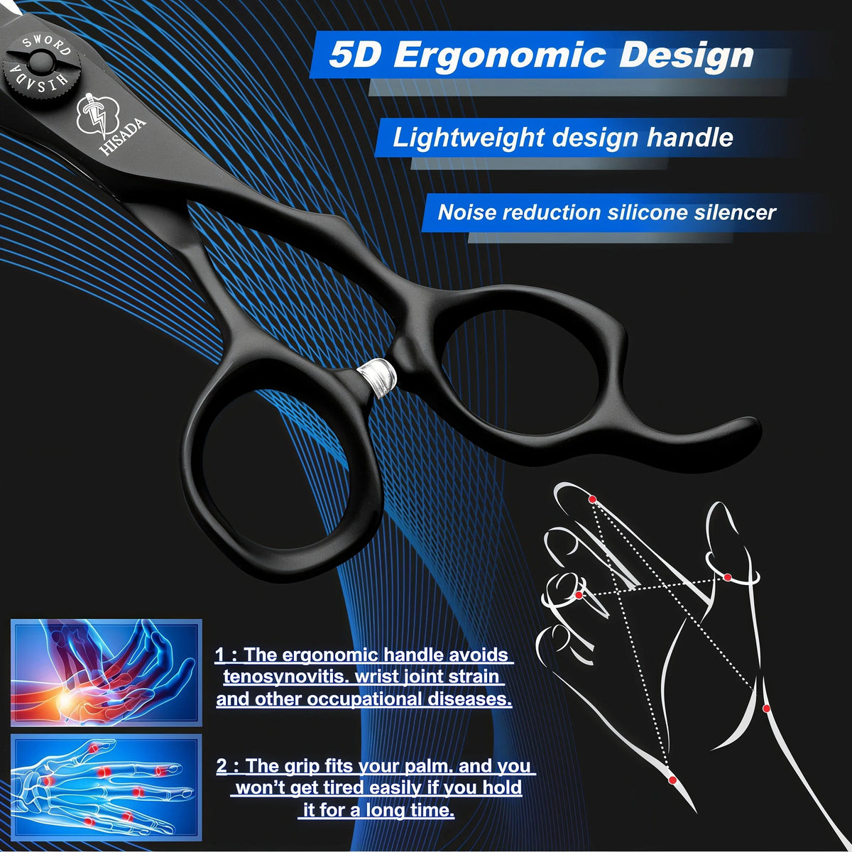 Hairdressing Scissors 6.0, 6.5, 7.0 Inch Tijeras Peluquería Profesional, VG10 Material, Japonesa Artesanal, Professional Scissor