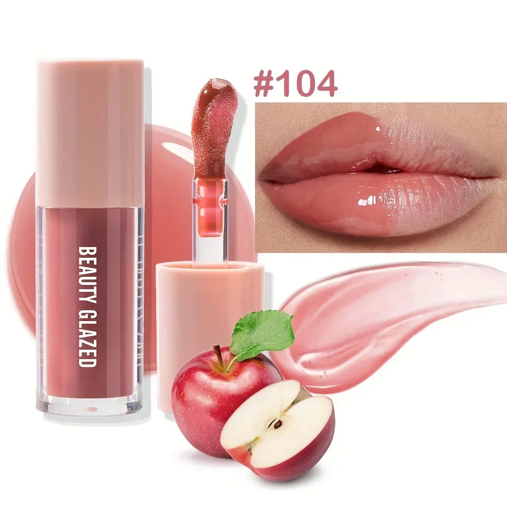 1pc Crystal Jelly Lip Oil Hydrating Plumping Lip Balm with Glossy Finish Perfect for Soft Natural Lip Plump Essence Lip Care