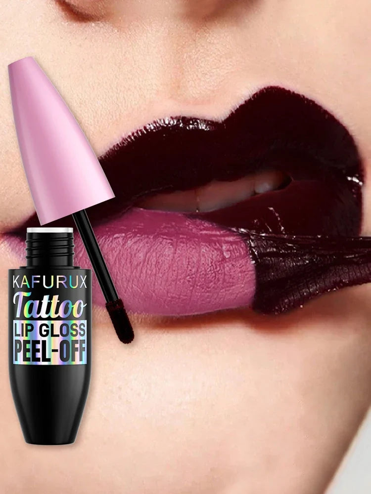 7 Colors Waterproof Lip Tint Peel Off Lip Liner Tattoo Lipgloss Long Lasting Matte Pink Red Brown Contour Makeup Lips Stain Gift