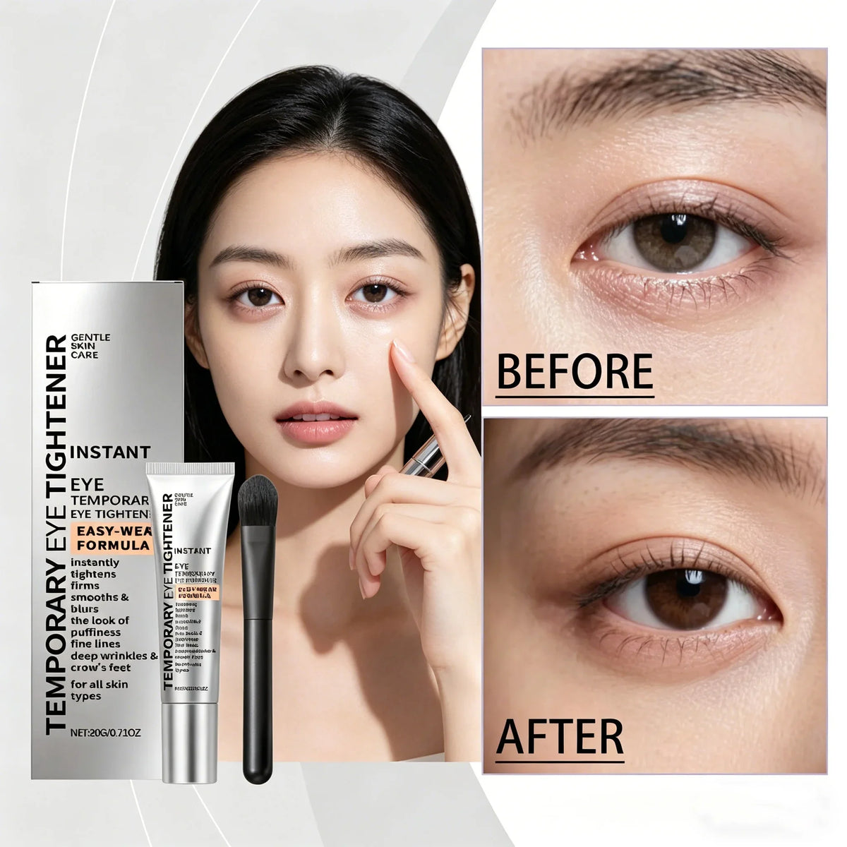 Eye Cream With Hyaluronic Acid Firming Serum Fine Lines and Crows Target Dark Circles Feet Nourishing Eye Moisturizer For Tired