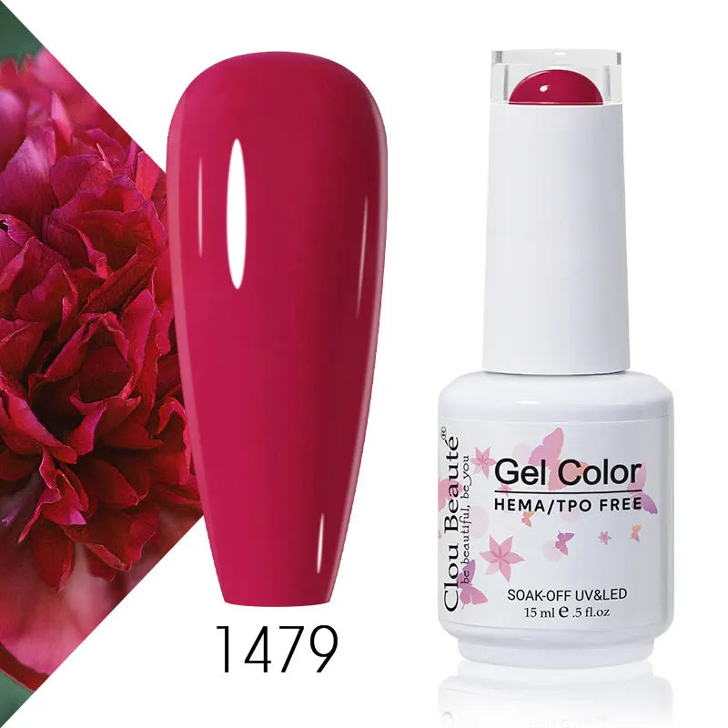 Clou Beaute Coffee Colors Nail Gel Polish HEMA/TPO FREE Soak off UV/LED 15ml Vernis Semi Permanent Nail Varnish 15ml Base Top