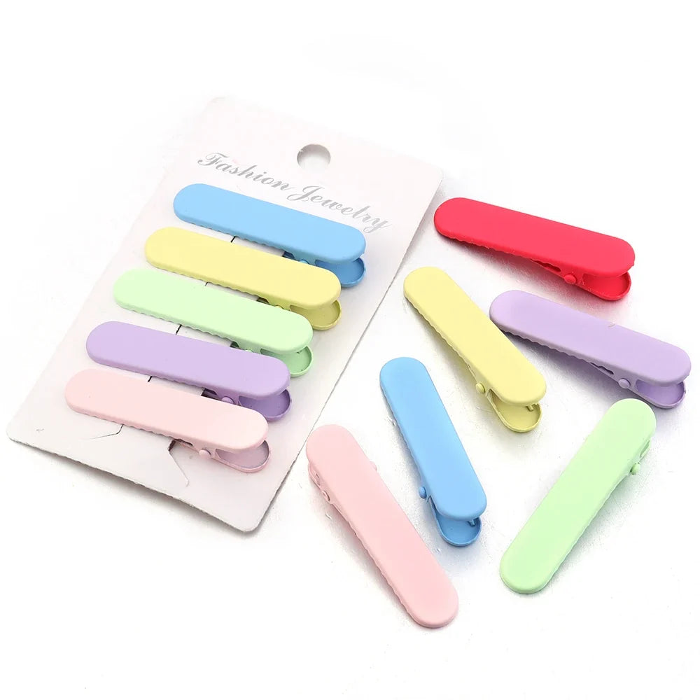 20Pcs Candy Color Professional Hairdressing Salon Hairpins Iron Duckbill Hair Clips DIY Alligator Hair Care Styling Tools