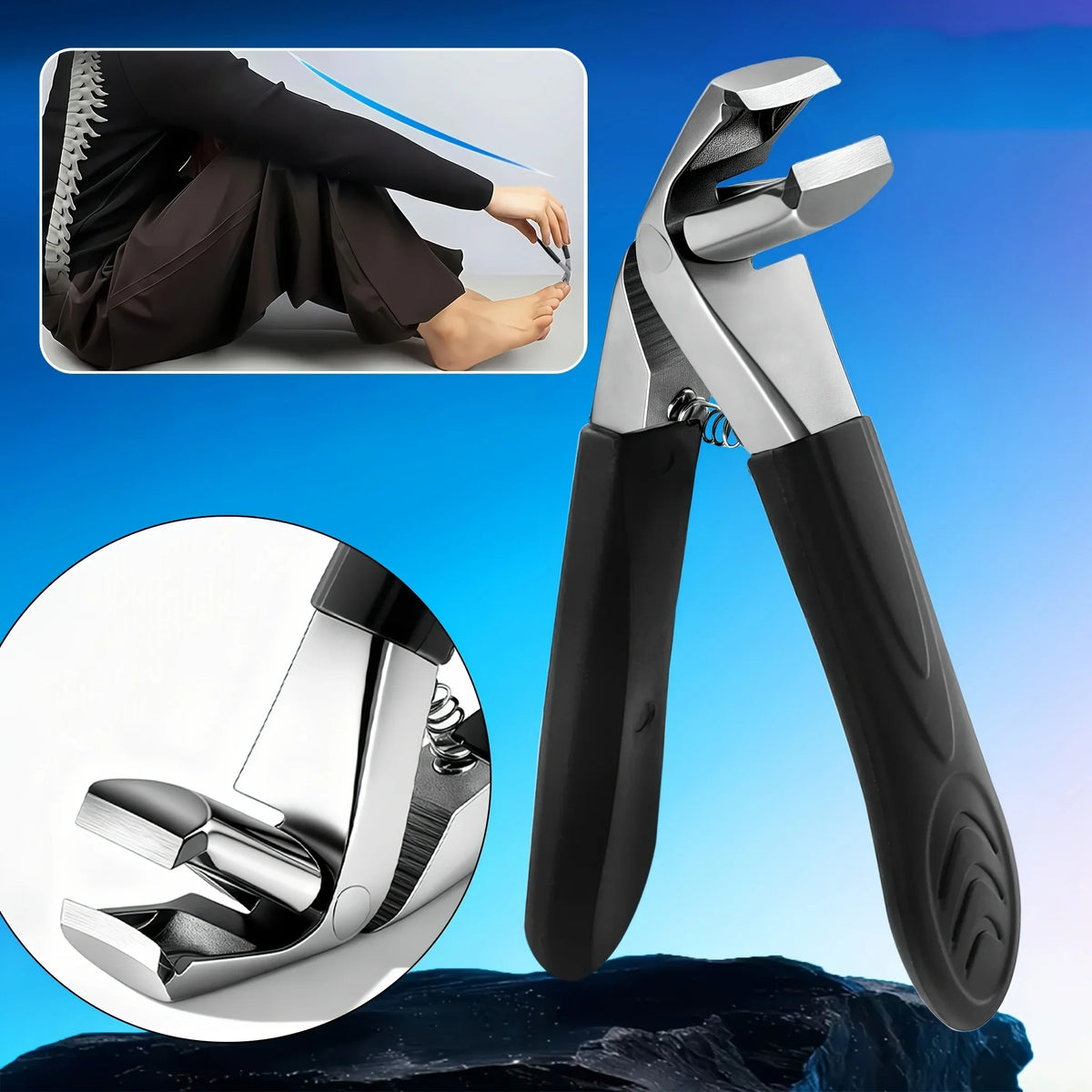 1/13pcs Stainless Steel Heavy-Duty Toenail Clipper Set Suitable for Thick Nails And Ingrown Nails, Nail Clippers, Nail Files