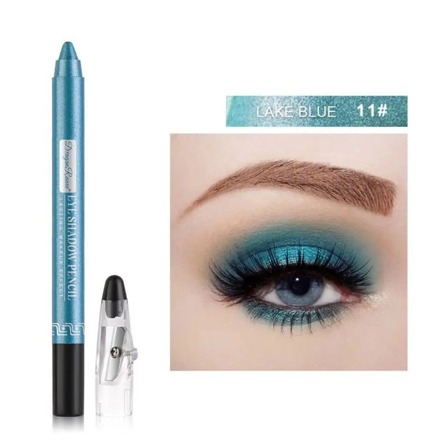 Eyeshadow Pen, Eyeliner Pen, Eyeshadow Stick, Eyeshadow Pen for Lower Eyelid, Pearlescent Eyeshadow Pen with Sharpener, Foaming Pen, Single-Color Eyeshadow Pen, Pearlescent Lower Eyelid Eyeshadow, Highlighter, Smudge-Proof