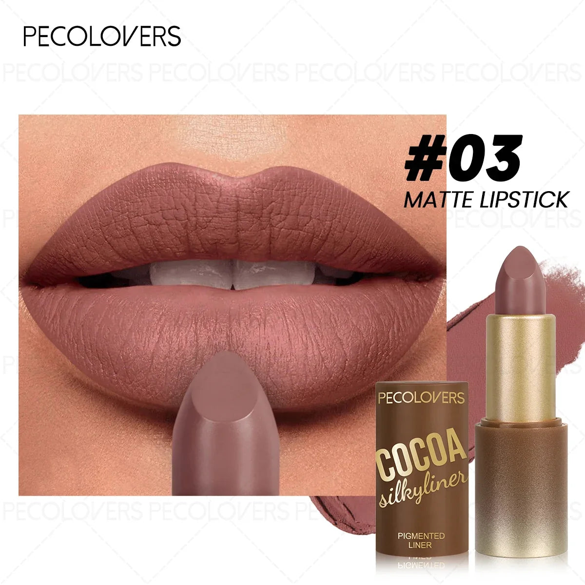 1PC Matte Waterproof Long-Lasting Lipstick - Non-Greasy, Easy To Use, Perfect Christmas Gift for Women
