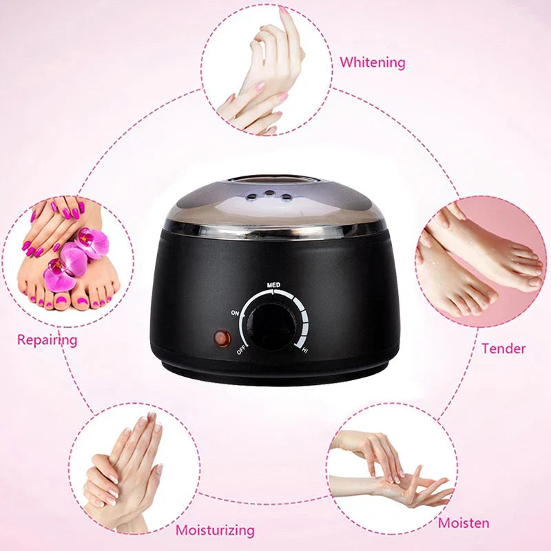 Electric Wax Heater Hot Wax Machine Paraffin Pot Warmer Hair Removal Waxing Machine Wax-melt Epilator Quick Heater