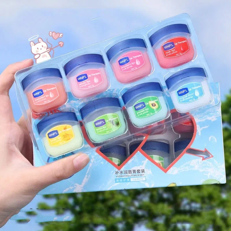 4-8Pc/Set Moisturizing Lip Balm Healing Allnatural Lip Mask for Dry Lips Lip Moisturizing Power LipS Care Nourishing Repair Gift