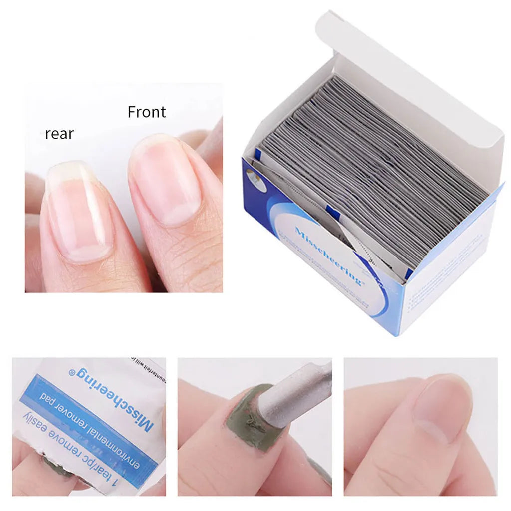50/100/200pcs Nail Art Cleaner Gel Polish Remover Wet Wipes Paper Pads For Manicure Cleanser Nail Art UV Gel Remover Tool Set
