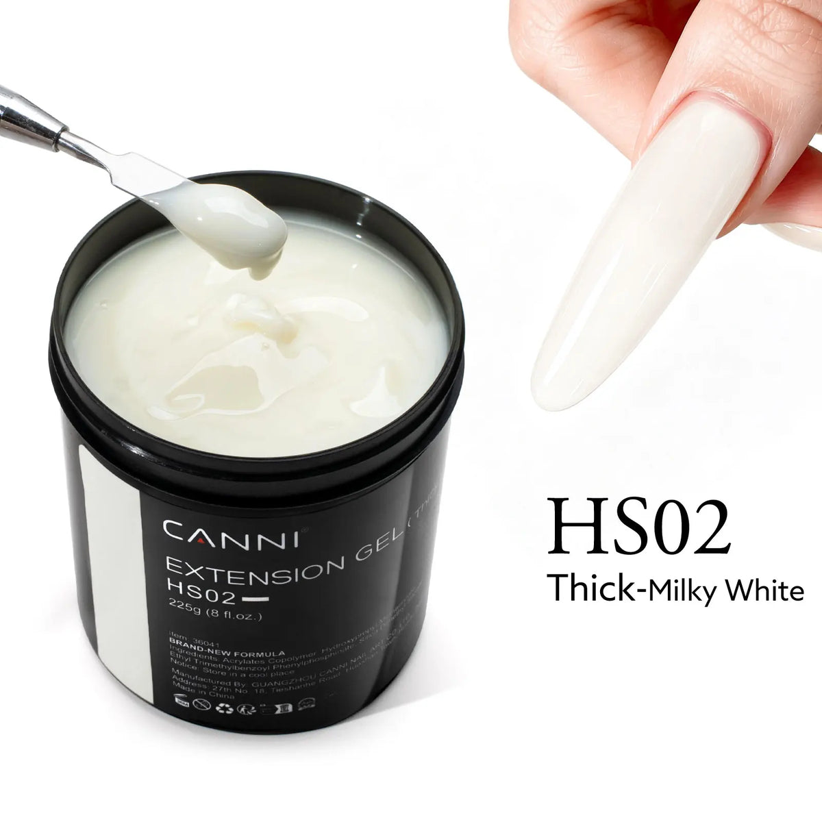 CANNI Brand 225g Extension French Acrylic Gel Soak Off LED Camouflage Color Hard Jelly Fast Dry Nail Building Extend Gum Gel