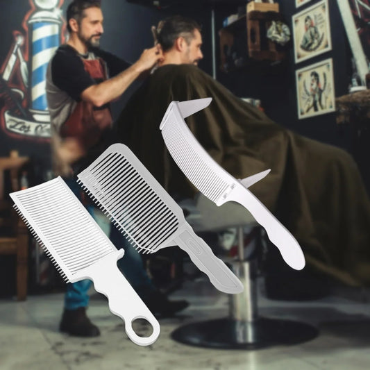 1/2/3Pcs Barber Hair Comb Fading Styling Flat Top Hair Cutting Fade Comb Men Hairdresser Fade Salon Accessories Tools