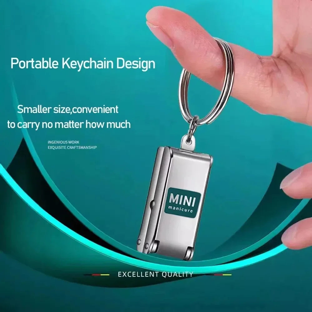 '-2026New Products，1-4pcs Nail Clippers Collapsible Portable Travel Fingernail Nail Scissors Cutter Stainless Steel ManicureTools