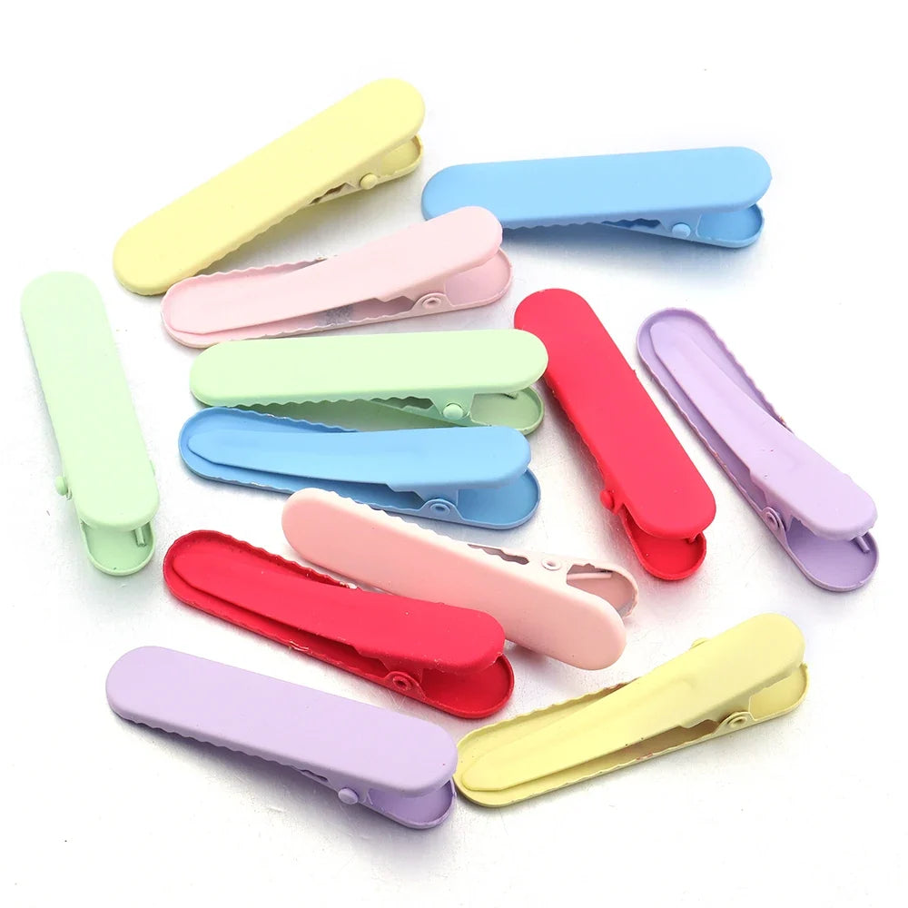 20Pcs Candy Color Professional Hairdressing Salon Hairpins Iron Duckbill Hair Clips DIY Alligator Hair Care Styling Tools