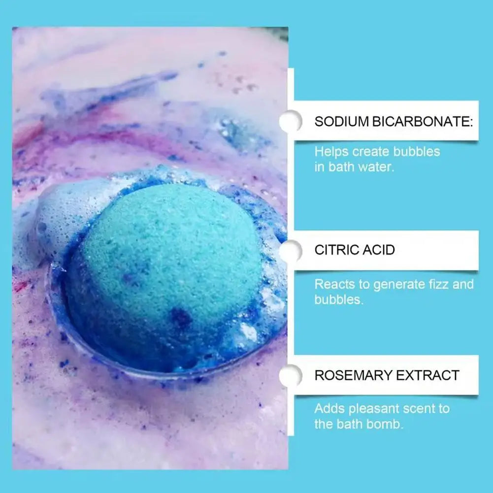 Kids Bath Bombs with Surprise Inside, Fizzy Spa Balls Gift Set with Animal Toys, Educational, Fun Relaxing Holiday Gift for Kids